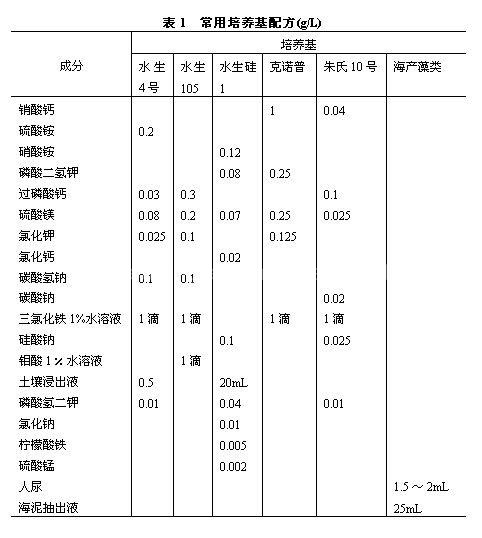 分離培養(yǎng)藻類方法