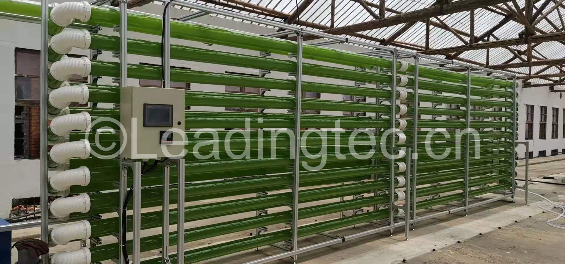 小球藻3400L管道式光生物反應(yīng)器